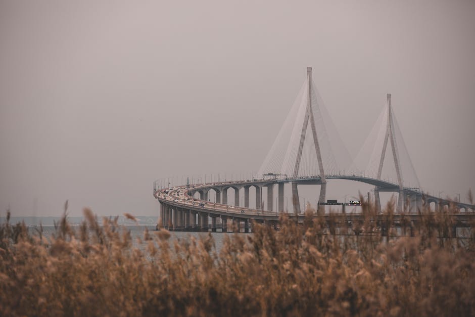 Elegant bridge representing connection and life passages