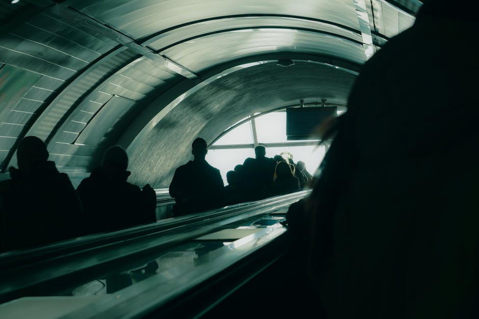 Modern elevator representing vertical movement and progress